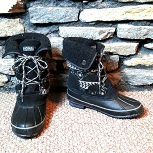 Khombu winter water proof lesther duck boo…